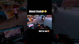 almostcrashed bhai sab🤯🥶shubhamxx07 biker bikerace bikelover bikerider racing ride shorts [upl. by Otxis]