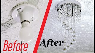 How To Install Chandelier Easy Simple [upl. by Ennaj699]