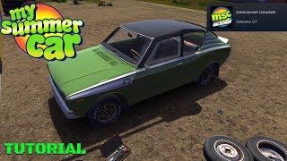 SATSUMA GT ACHIEVEMENT  VEHICLE PREPARATION TUTORIAL  My Summer Car 177  Radex [upl. by Lirrad]