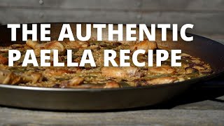 How To Make Authentic Paella Valenciana  The Recipe for real Athentic Paella [upl. by Cartan533]