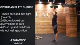 MONKEY METHOD Overhead Plate Shrugs [upl. by Elitnahc651]