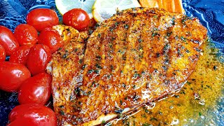 Tasty Pan Grilled Red Snapper Fillet [upl. by Sutphin]