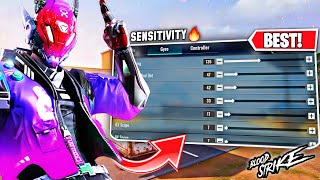 BEST SETTING amp SENSITIVITY FOR MOVEMENT amp AIM SEASON 7  BLOODSTRIKE MOBILE [upl. by Ycniuqed112]