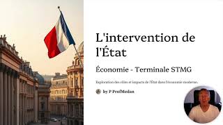 BAC STMG 2025 ECONOMIE lIntervention de lEtat [upl. by Oinotna840]