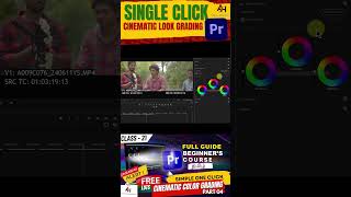 1Click Color Grading in Adobe Premiere 🎨✨ [upl. by Fields]