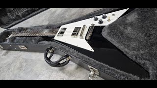 2006 Gibson Flying V Factor X  Ebony [upl. by Damick]