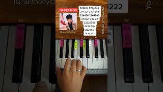 Sebastián Yatra  Tacones Rojos PIANO TUTORIAL EASY Piano Fácil Con Números [upl. by Welbie]