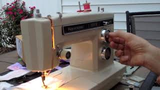 Kenmore Free Arm Multistitch Sewing Machine Model 1581941 [upl. by Dolhenty]