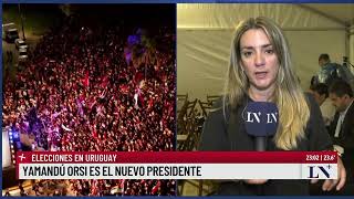 Elecciones en Uruguay Yamandú Orsi se impuso con el 5201 [upl. by Letnohc885]