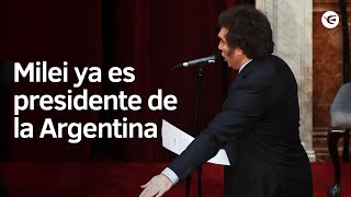 Jura de Javier Milei y traspaso de mando  Asunción Presidencial Argentina 2023 [upl. by Eamanna458]