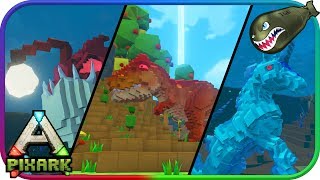 PixArk  All Creatures at Launch Trex Ghost Dragon amp Hippocampus Part 2 PixArk News amp Updates [upl. by Benedict]