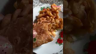 SARDINES CURRY PUFF AND VEGETABLE FRIED music food foodmusic asiancuisine cooking chinsesefood [upl. by Aunson]