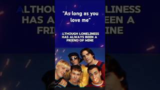 Backstreet boyslyrics aslongasyouloveme 90smusic backstreetboys shorts short [upl. by Husha]