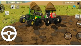 Swaraj 855 amp John Deere Tractor Driver In Game Indian Vehicle Simulator 3D gamplay fullgameplay [upl. by Ahsyad59]