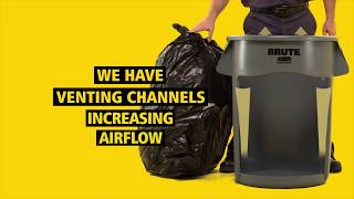 Rubbermaid Brute® Vented Trash Can [upl. by Aifos]