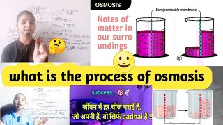 what is the process of osmosis with example for easy explained Notesscienceosmosis experiments 9th [upl. by Anim769]