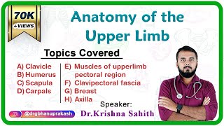 Anatomy of the Upper Limb  Part  1   Fmge Neet pg NEXT and USMLE Step 1 [upl. by Gnivre]