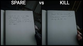 Arthurs Journal Entry Changes Depending If You Kill Mr Compson Or Not  RDR2 [upl. by Susanne]