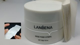 TRYING LANBENA NOSE PORE STRIPS [upl. by Huff167]