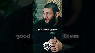 Khamzat Chimaev talking about Khabib and Muslim fighter khamzatchimaev khabib mma ufc [upl. by Buttaro]