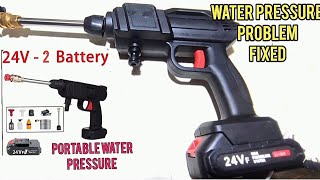 24V Portable Pressure Washer No Pressure Fixed [upl. by Aihseken]