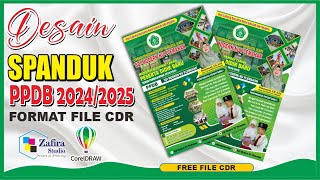 DESAIN SPANDUK PPDB SEKOLAH TAHUN AJARAN 20242025 FREE DOWNLOAD CDR [upl. by Malinde215]