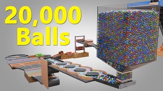 20000 Colorful Balls Marble Run Loop animation V21 [upl. by Lissak]