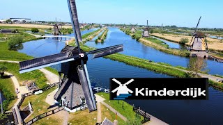 Kinderdijk windmills Netherlands 2023 4K UHD [upl. by Ule]