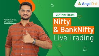 🔴 LIVE TRADING  Watch Nifty and BankNifty Live Trading  20th Mar 2024  Angel One [upl. by Anaek330]