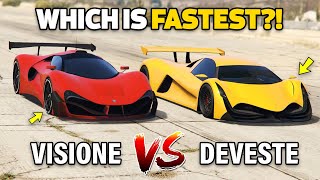 GTA 5 ONLINE  DEVESTE VS VISIONE WHICH IS FASTEST [upl. by Retxab]