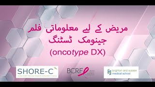 Understanding your Oncotype DX test result A short patient information film Urdu [upl. by Nerfe]