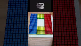 Making Romania 🇷🇴 With Rubik’s Cubes rubikscube shorts [upl. by Lonyer]