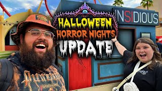 Halloween Horror Nights 2024 Update  Food Booths NEW PROPS amp More [upl. by Dole]