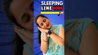 Learn sleeping line through SLEEPING LINE SONG 🥱 ☺️  Playway  nursery class [upl. by Prescott232]