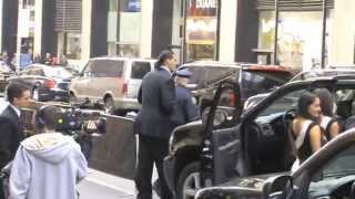 The Great Khali Leaves WrestleMania 29 Press Conference In NYC [upl. by Salocin414]