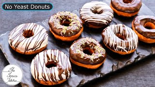 No Yeast Donuts Recipe  Fluffy Donuts Without Eggs amp Yeast  The Terrace Kitchen [upl. by Hnahym]