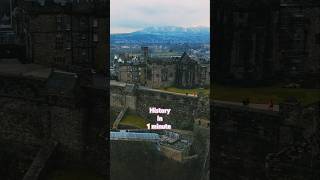 Edinburgh Castle History in 1 minute shaluarunvlogs shorts history [upl. by Aeslek]