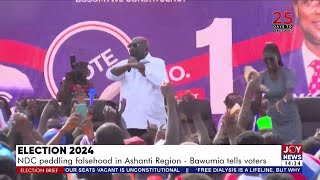 Election 2024 NDC peddling falsehood in Ashanti Region  Bawumia tells voters [upl. by Aidan]