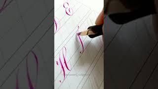 How to write Copperplate Calligraphy Uppercase Letters [upl. by Quill]