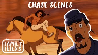 Most Epic Chase Scenes  Spirit Stallion of the Cimarron 2002  Family Flicks [upl. by Eciened]