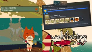 Catching The Alpha Golden Manta Ray  WebFishing 100 All Achievements [upl. by Michiko]