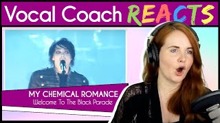 Vocal Coach reacts to My Chemical Romance  Welcome To The Black Parade Gerard Way Live [upl. by Lehteb]