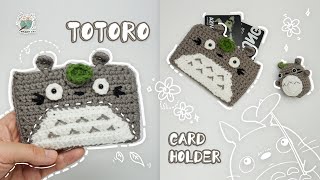 Totoro Card Holder Crochet Tutorial｜DIY wallet 龍貓錢包卡包鉤針crochet [upl. by Lusa]