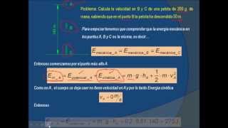 Problema de Energia Mecanica Pelota 4º ESO [upl. by Nifares]