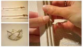 DIY Bracciale con zip  zip bracelet  easy [upl. by Barimah]