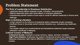 Investigating of Leadership Styles on Employee Satisfaction [upl. by Naiditch]