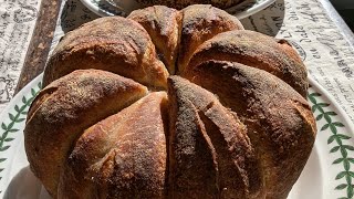 pumpkin shape sourdough bread [upl. by Hobey]