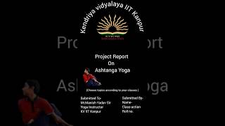 How to make yoga projectyoga cbse kvs fitindia meditation ytshortsindia [upl. by Aborn]