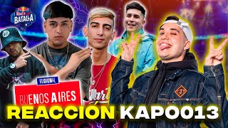 ¡LA REGIONAL MÁS SANGRI3NTA Y ÉPICA ES EN BUENOS AIRES REACCIÓN KAPO 013 RED BULL BATALLA ARGENTINA [upl. by Egan457]