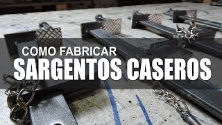 Como fabricar Sargentos caseros  Prensas para carpintería y herrería [upl. by Aerdnas733]